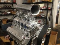 BB Chevy  10-71  2039 Blower Package Std l Deck billet Case Billet Rotors Blower w 2 ATM 950 Carbs